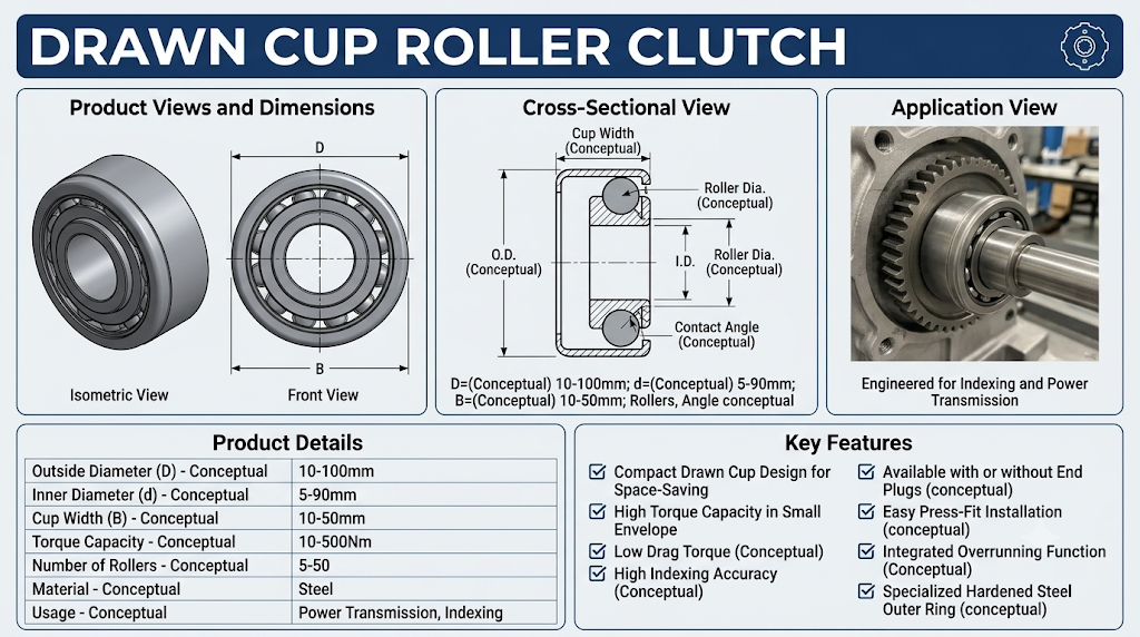 Drawn Cup Roller Clutch
